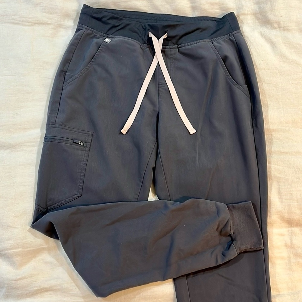 FIGS S Tall charcoal grey scrub pants